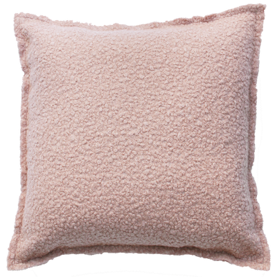 Kussen bouclé oud roze