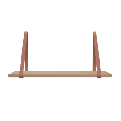 Leren plankdragers (set van 2)