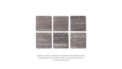 Organisch dienblad Titanium travertine kidney 40x23cm