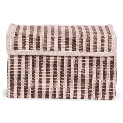 Opbergdoos Auri stripe brown