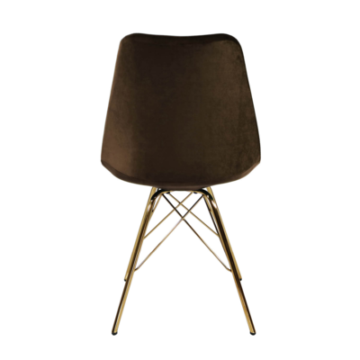 Kuipstoel Velvet goud frame