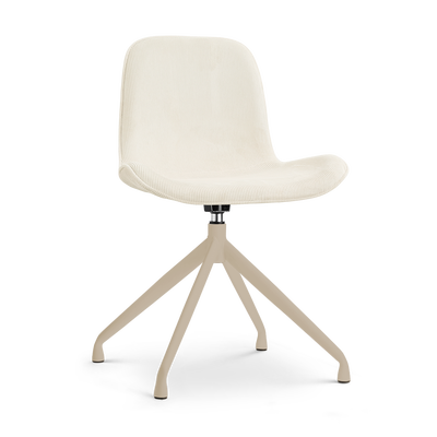 Nola-Fé draaibare eetkamerstoel beige onderstel