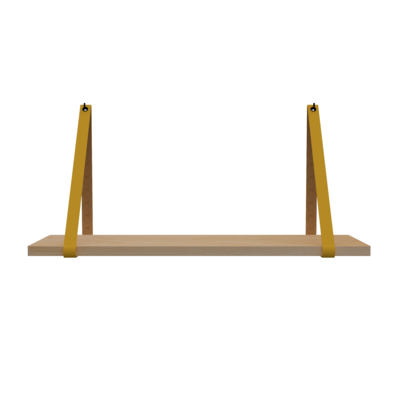 Leren plankdragers (set van 2)