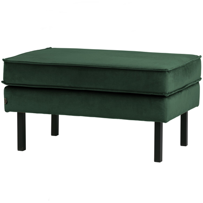 Rodeo hocker op poten velvet kastanjebruin