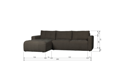 WOOOD Exclusive chaise longue Bar