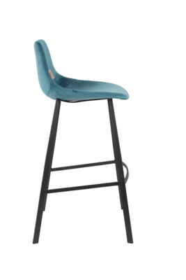 Dutchbone Franky Barkruk Velvet 80 cm - Set van 2