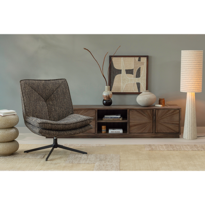 Milaro draaifauteuil naturel melange