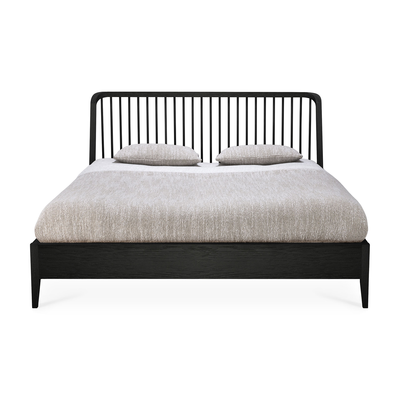 Ethnicraft bed Spindle black 160x200 cm