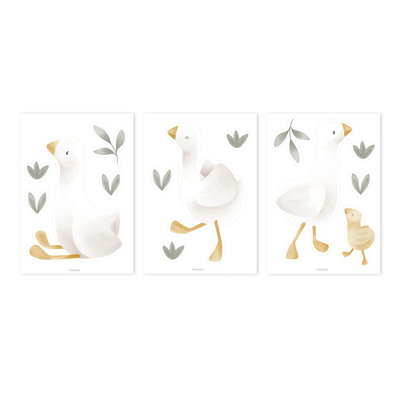 Muurstickers Little Goose (A4)