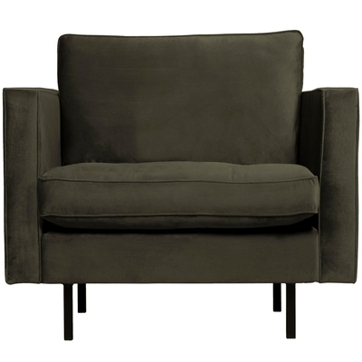 Rodeo classic fauteuil ribstof roestbruin