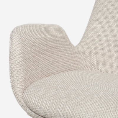 Niva-Eef draaibare tulp barkruk - beige