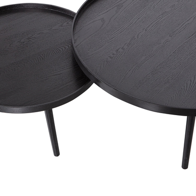 Mesa bijzettafel l 34xo60 cm hout zwart [fsc]