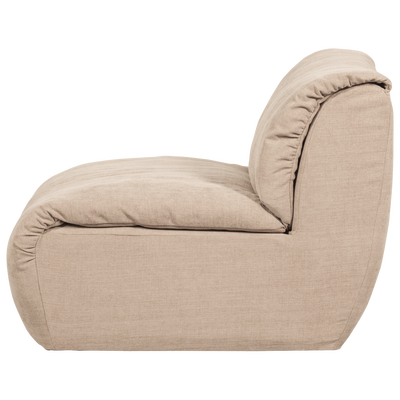Baggy 1-zits element geweven chenille oudroze