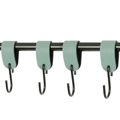 Leren S-haak hangers (set van 4)