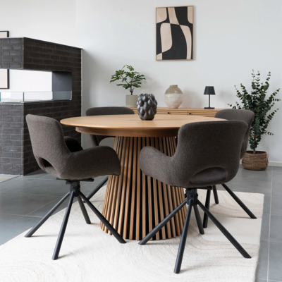 Uitschuifbare houten eettafel Alko - 120 tot 240