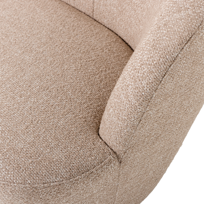 Serra draaifauteuil naturel melange