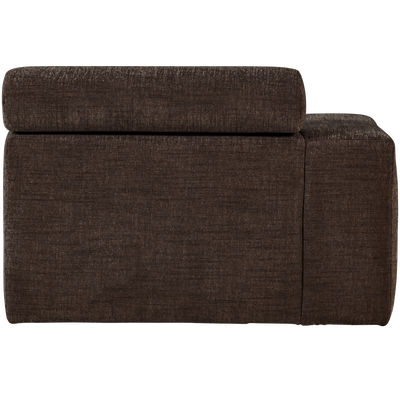 Novi chaise longue element arm links ribstof terra