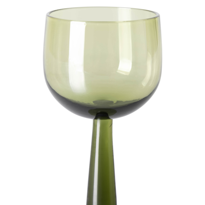 HKliving wijnglas the Emeralds hoog (set van 4)