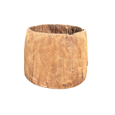 Oude houten pot uniek item