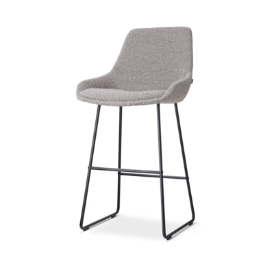 Barkruk Nino-Isa zwart onderstel - 75 cm