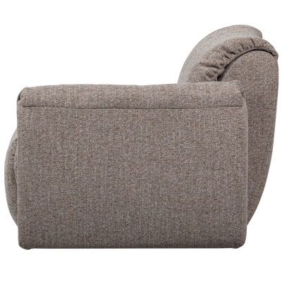 Baggy 1-zits element met arm rechts geweven chenille bruin