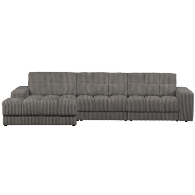 Second date chaise longue links velvet antraciet