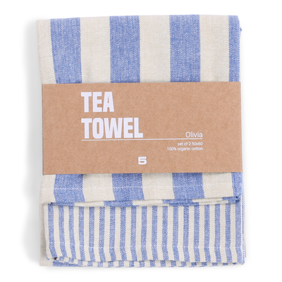 Theedoek Olivia set van 2