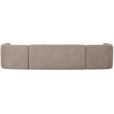 Sloping u-vorm bank off white melange