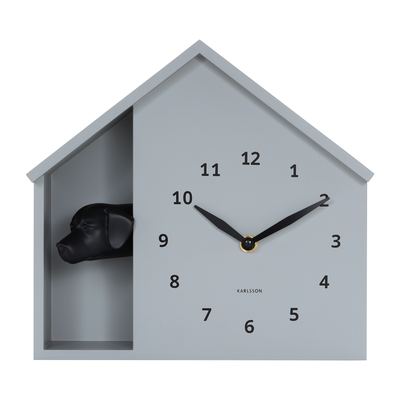 Wandklok Peeking Doggy