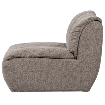 Baggy 1-zits element geweven chenille oudroze