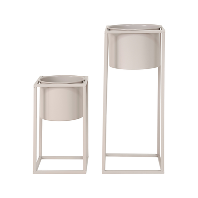 Staande plantenpot Finnley (set van 2)