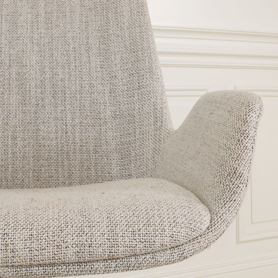 Niva-Eef draaibare tulp barkruk - beige
