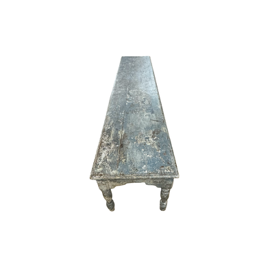 Salontafel blauw met 6 poten uniek