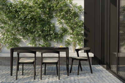 Ethnicraft - Outdoor - Teak Bok tuintafel - zwart