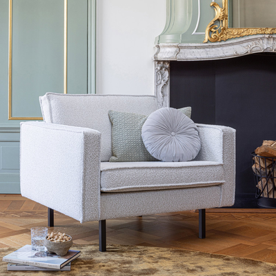 Rodeo fauteuil structure velvet frost