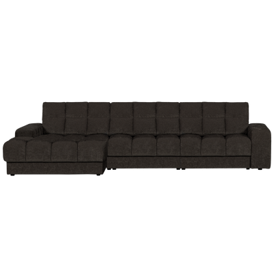 Second date chaise longue links velvet antraciet