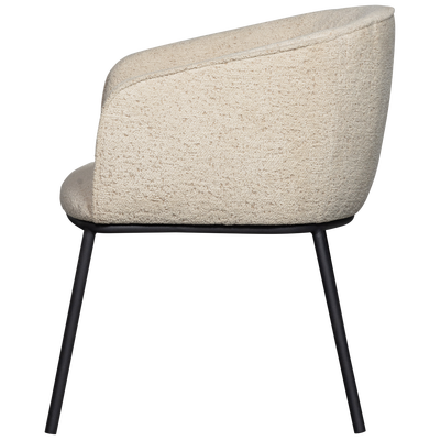 Leon eetkamerstoel boucle naturel melange