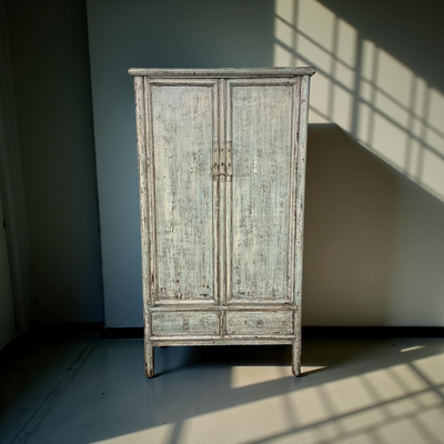 Kast 2deur 2la blauw uniek