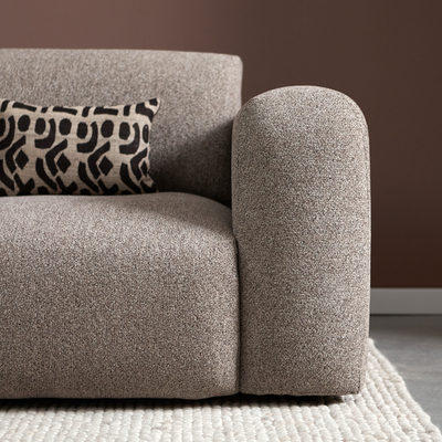 Riva Hoekbank Bruin, Chaise Longue