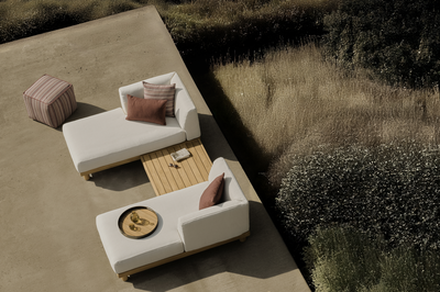 Monocle outdoor modulaire sofa