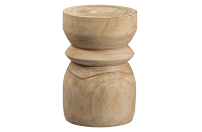 WOOOD kruk Bikkel hout 40xØ28cm