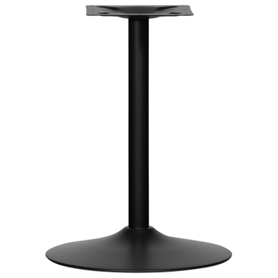 Bistro ronde buisvoet metaal matzwart 72xo54 cm