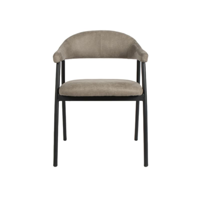 Eetkamerstoel Allure Macy-micro suède-set van 2