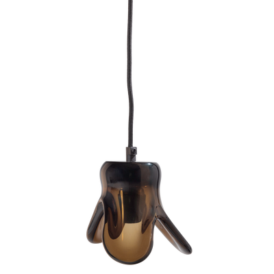 Elle hanglamp groot glas groen