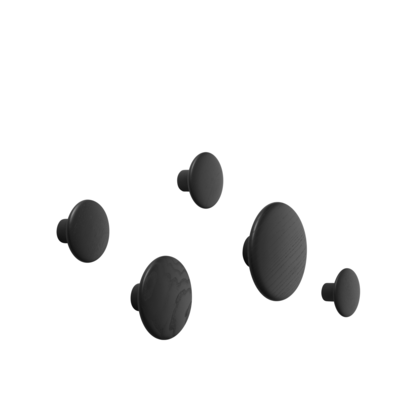 Muuto wandhaken Dots Wood (Set van 5)