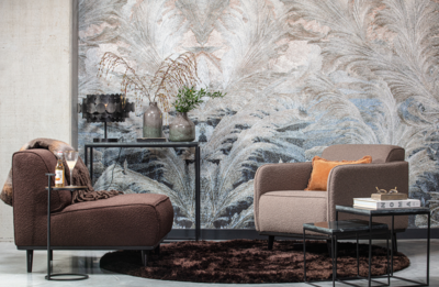 BePureHome fauteuil Statement met arm bouclé