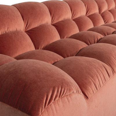 Allure chaise longue rechts geweven stof naturel melange