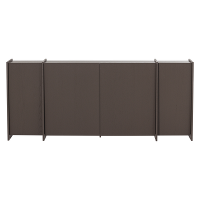 Brock dressoir 200 cm essen fineer warmgrijs [fsc]