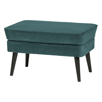 Rocco hocker velvet donkerbruin [fsc]