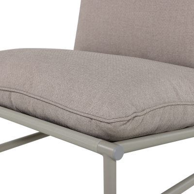 Elvo tuin loungestoel aluminium zand